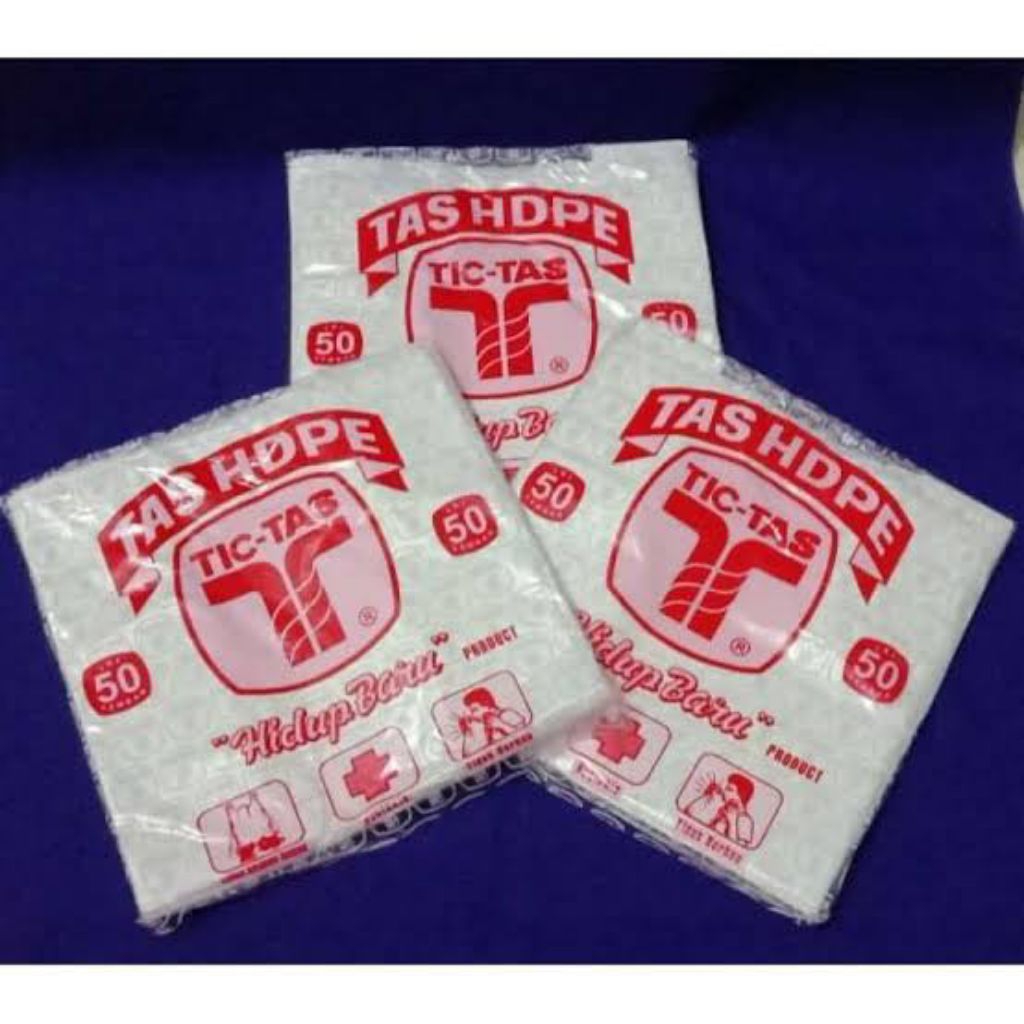 kresek tic tas putih kecil tanggung