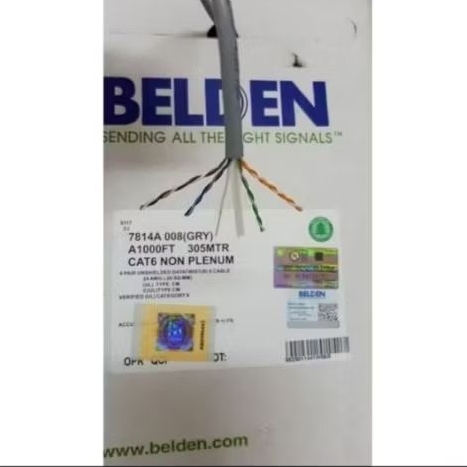 Kabel UTP Cat 6 Belden harga per meter