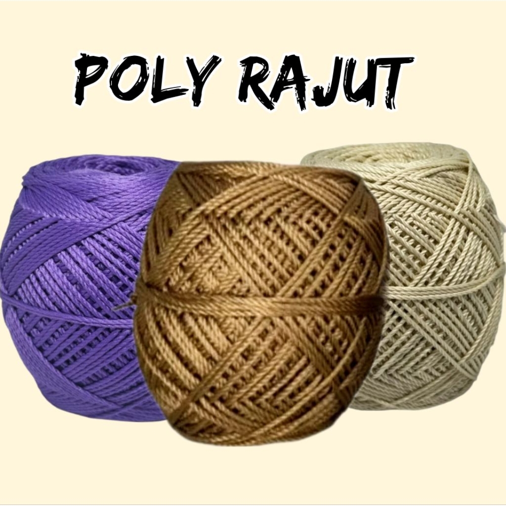 BENANG RAJUT POLIKILAP POLYESTER KILAP D27 POLY RAJUT