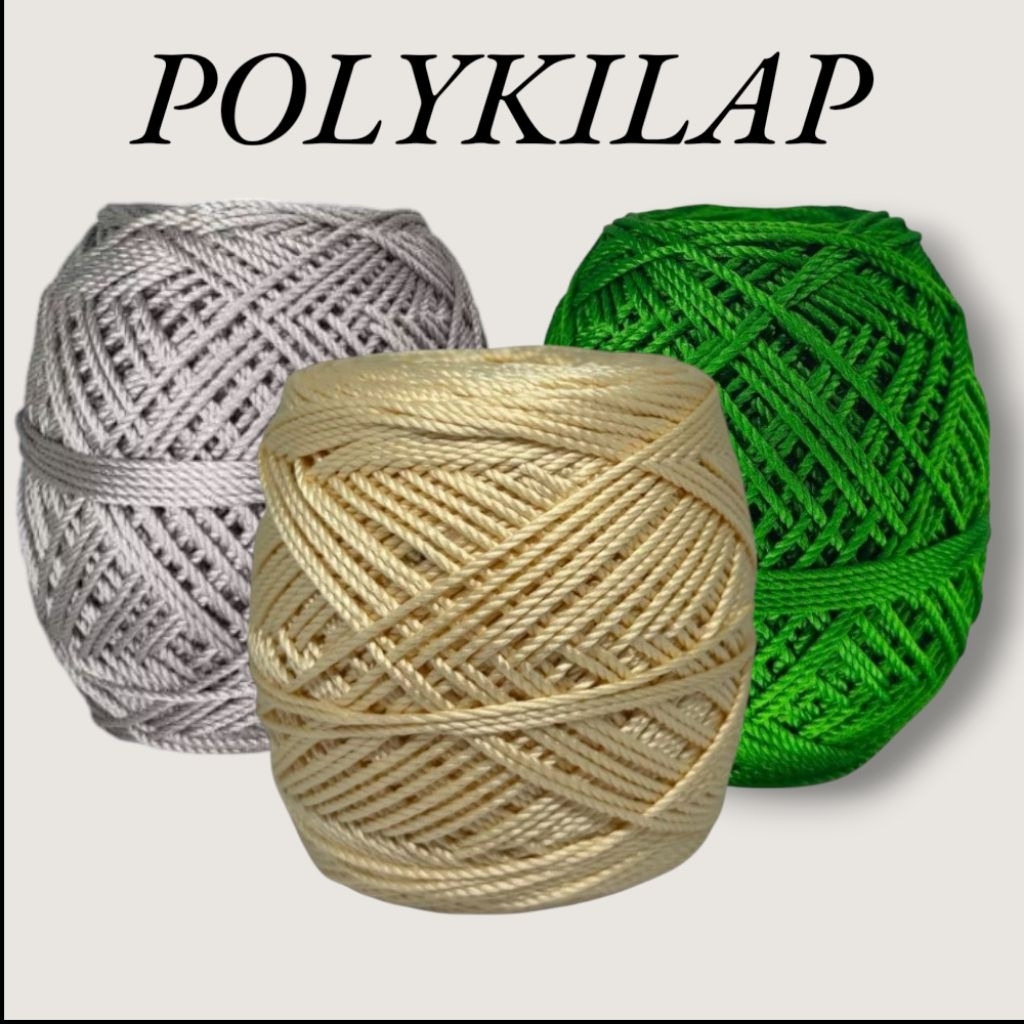 BENANG RAJUT POLIKILAP D27 POLYESTER KILAP TALI RAJUT