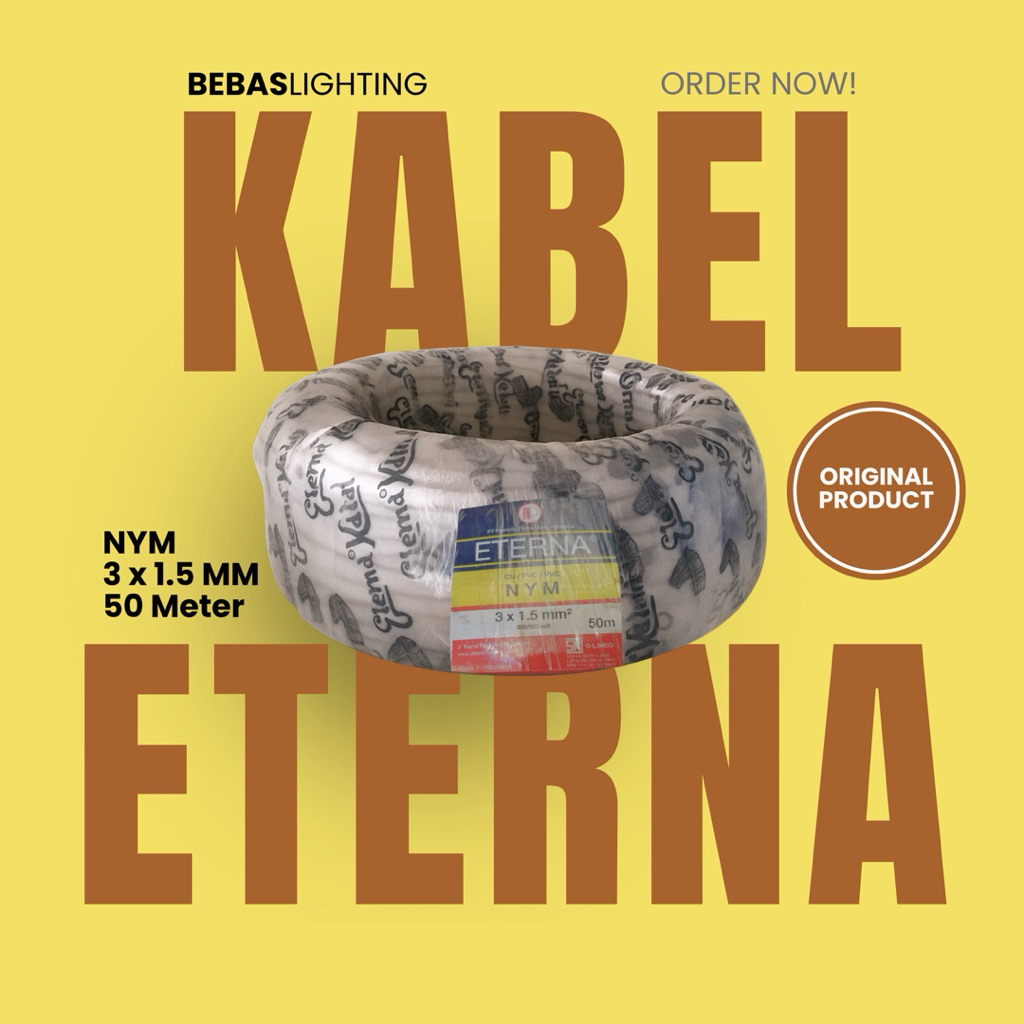Kabel Eterna 3x1,5mm 50m / Original / Eterna Cable