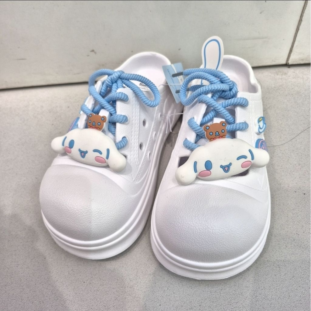Miniso Sandal Lucu Karakter Sanrio Lace Up Clogs