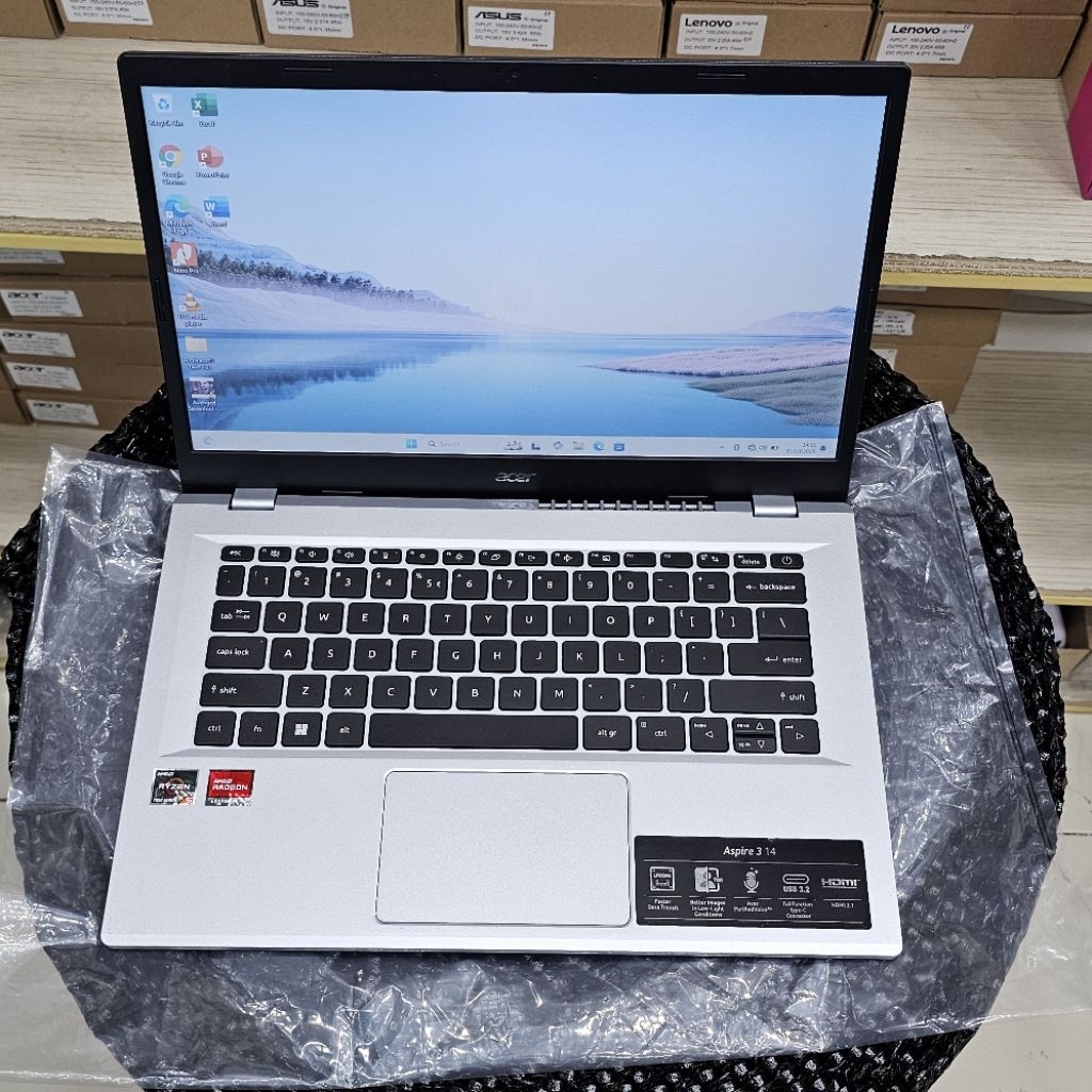 LAPTOP ACER ASPIRE GO 14 AMD RYZEN 5-7520U RAM 8GB SSD 512GB WINDOWS 11 GENERASI TERBARU SECOND PREM