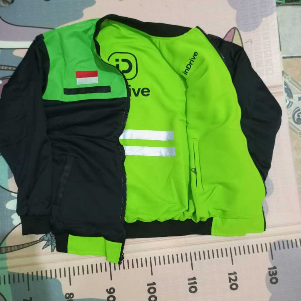 JAKET GOJEK INDRIVE FULL JAKET BOLAK BALIK