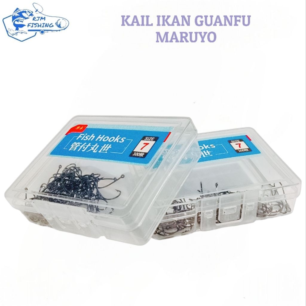 RF00043 Kail Pancing Fish Hooks GUANFU MARUYO,No.7,Isi 100Pcs/Box