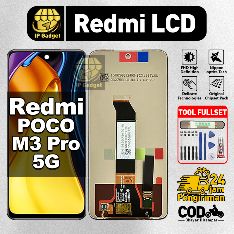 ORI FOR LCD POCO M3 Pro 5G Fullset Original LCD HP POCO M3 Pro 5G Asli Touchscreen Layar Sentuh HP