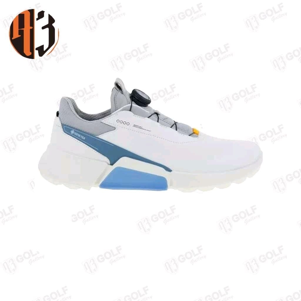 ECCO SS24 SHOE MENS GOLF BIOM H4 10850455569 BOA WHITE/RETRO BLUE