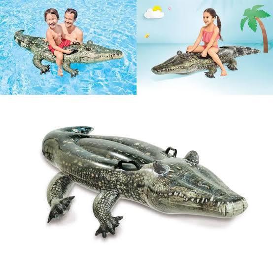 INTEX Pelampung Realistic Gator Ride-On 57551 Pelampung - Pelampung Intex