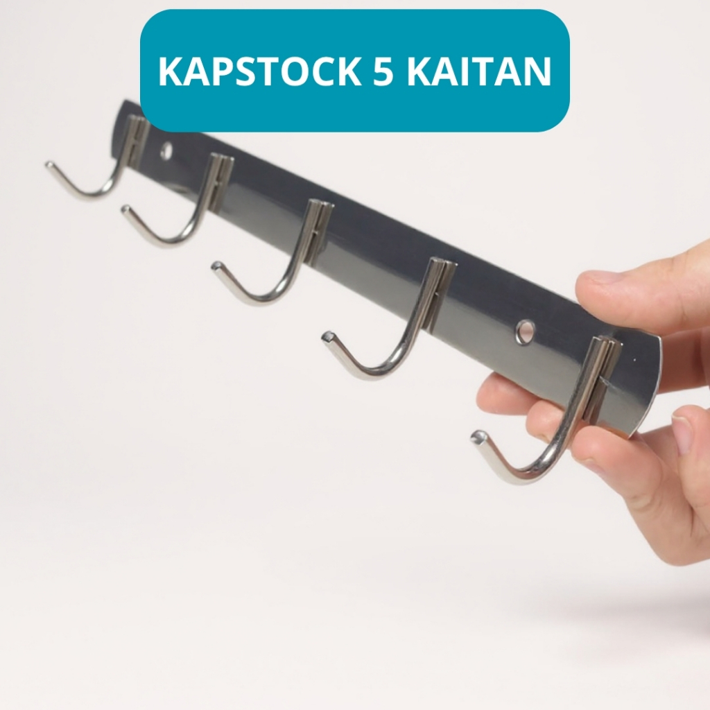 Gantungan Baju Dinding Stainless / Gantungan Baju Belakang Pintu / Hook Tempel Pintu Serbaguna