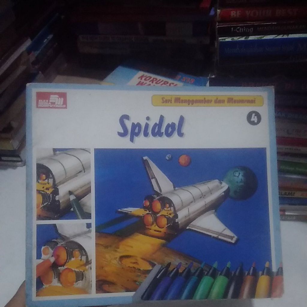buku anak seri menggambar dan mewarnai dengan spidol