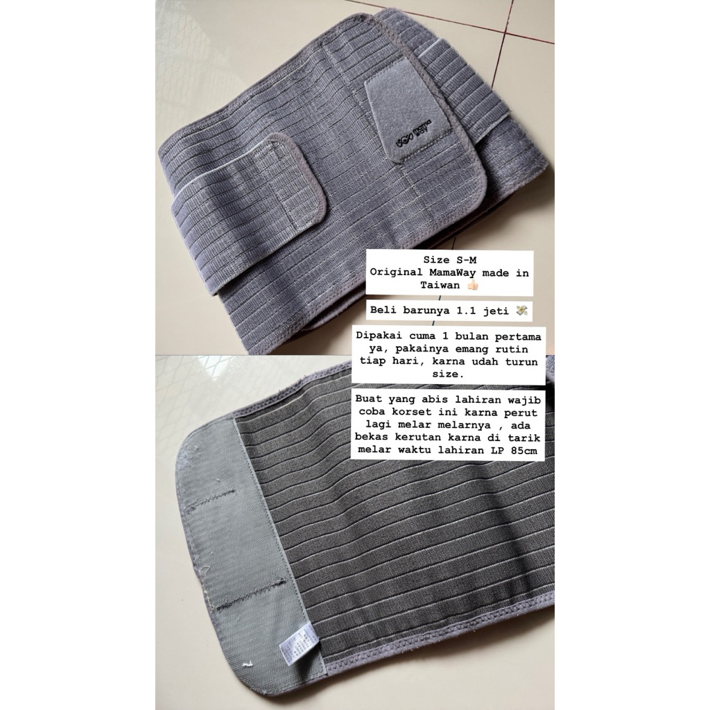 Korset Mamaway Stagen Pengencang Original size S-M