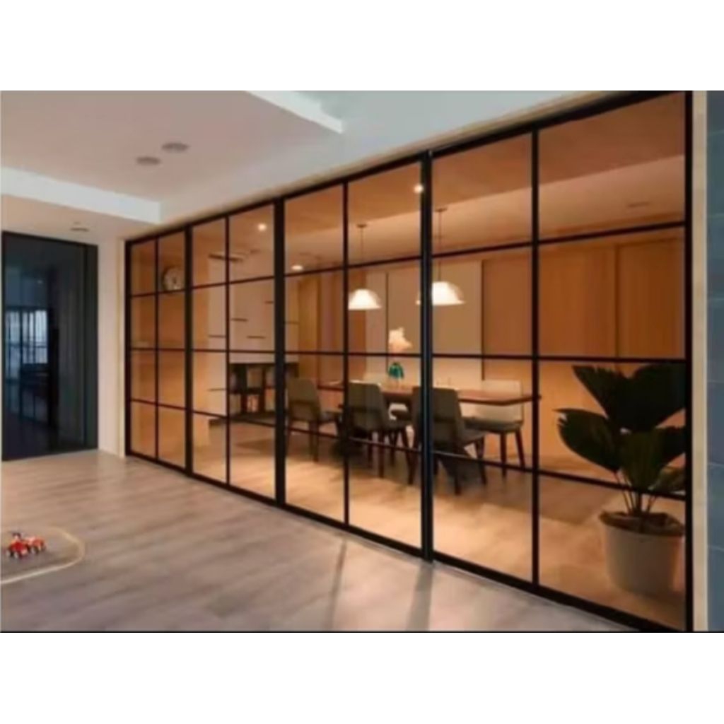 Partisi aluminium kaca