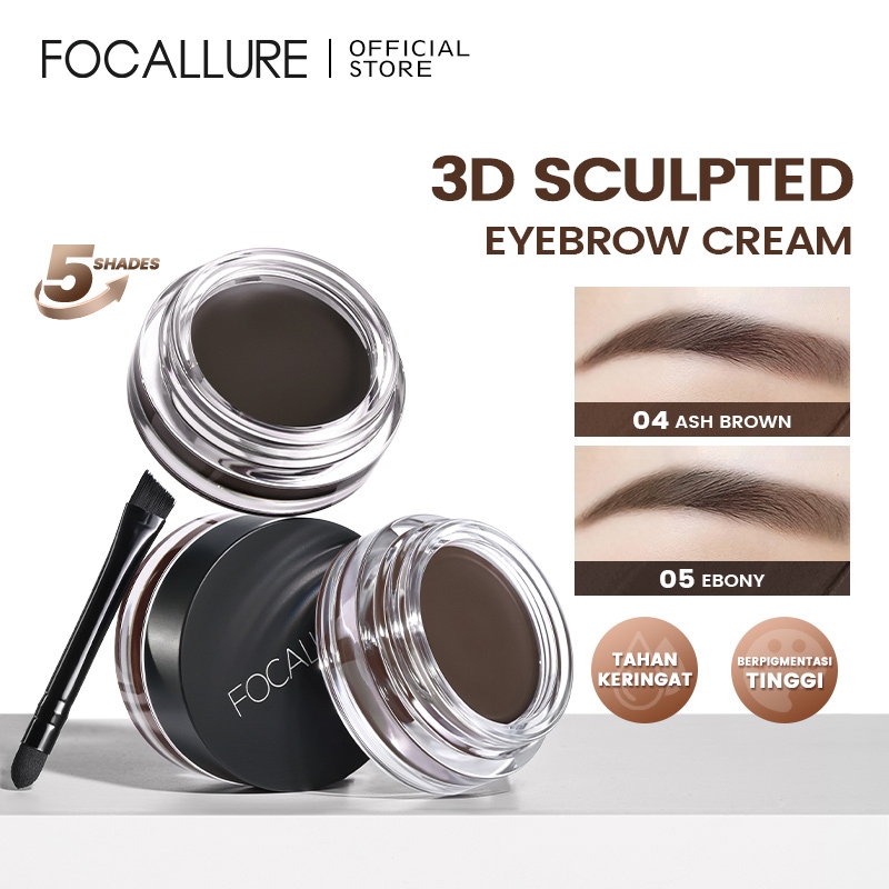 FOCALLURE Watreproof Eyebrow Cream 5 Color
