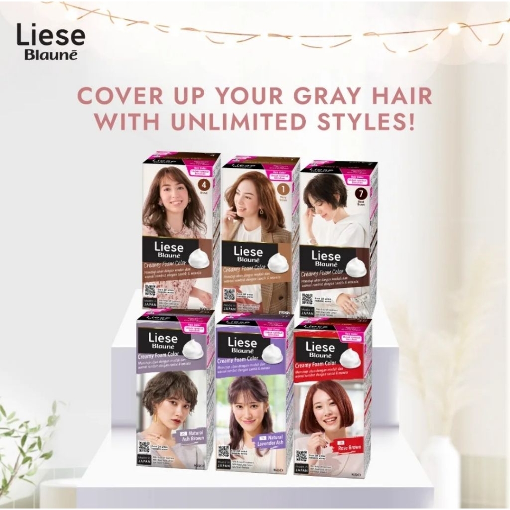 Liese Blaune Bubble Hair Color Cat Pewarna Rambut Untuk Menutup Uban