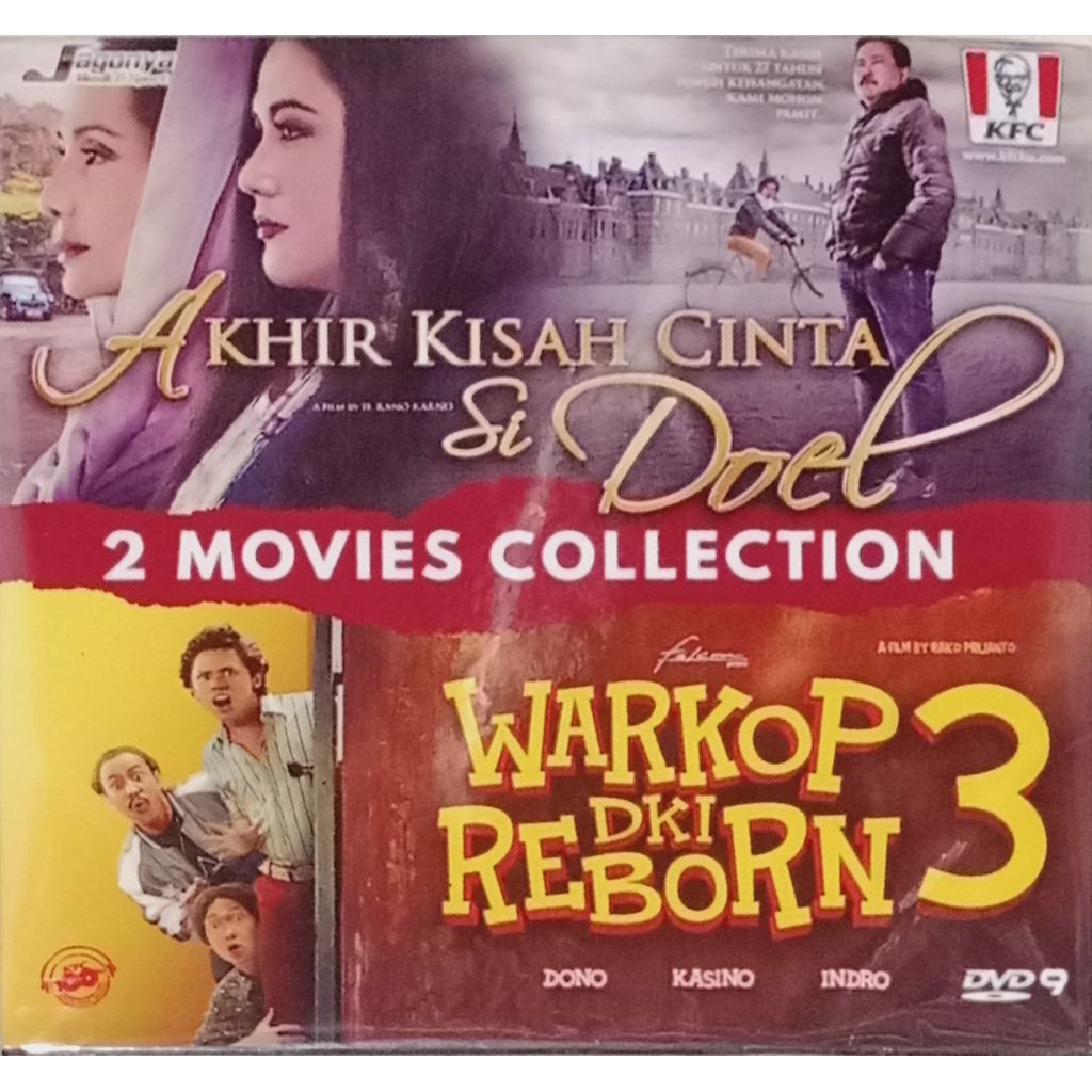 DVD KFC Original 2 Movies Collection Film Akhir Kisah Cinta Si Doel & Warkop DKI Reborn 3