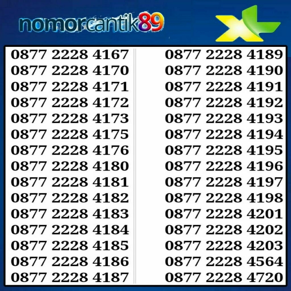 Nomor cantik XL Nomor perdana kartu perdana support 5G
