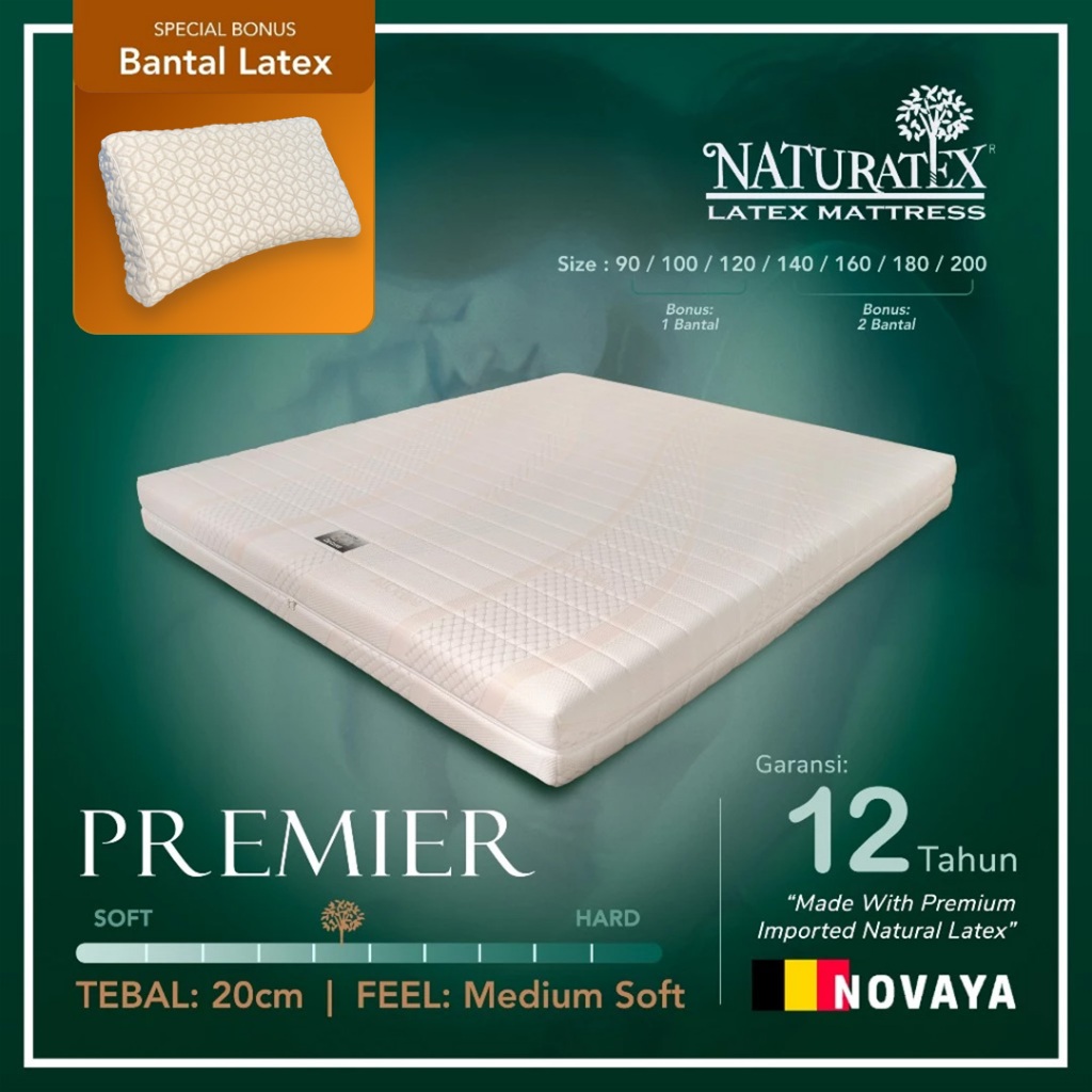 Naturatex Kasur Latex Medium - Premier 20cm