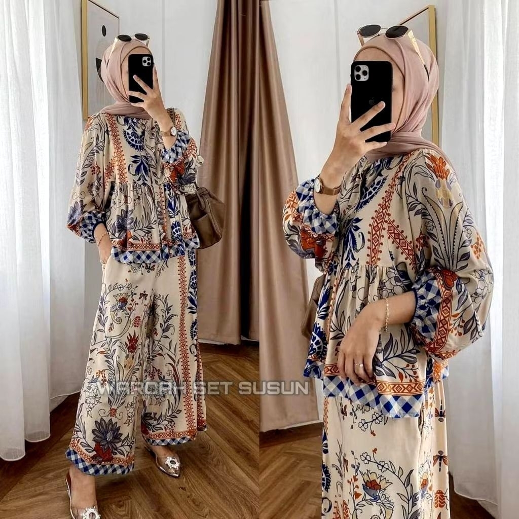 Setelan Wanita Kekinian Rayon Premium - Onset Rayon Diamond - Setelan terlaris masa kini