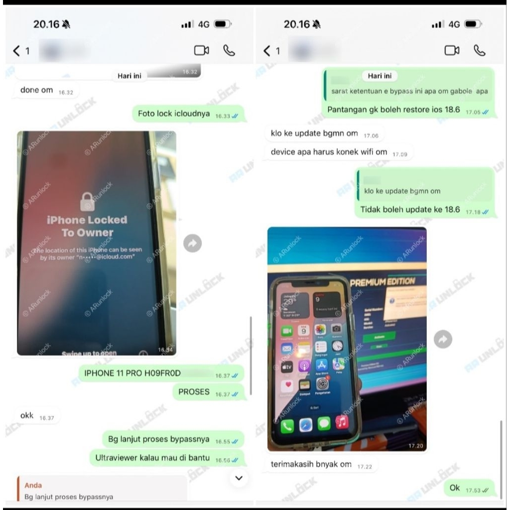 BYPASS ICLOUD Ip XR>17PM