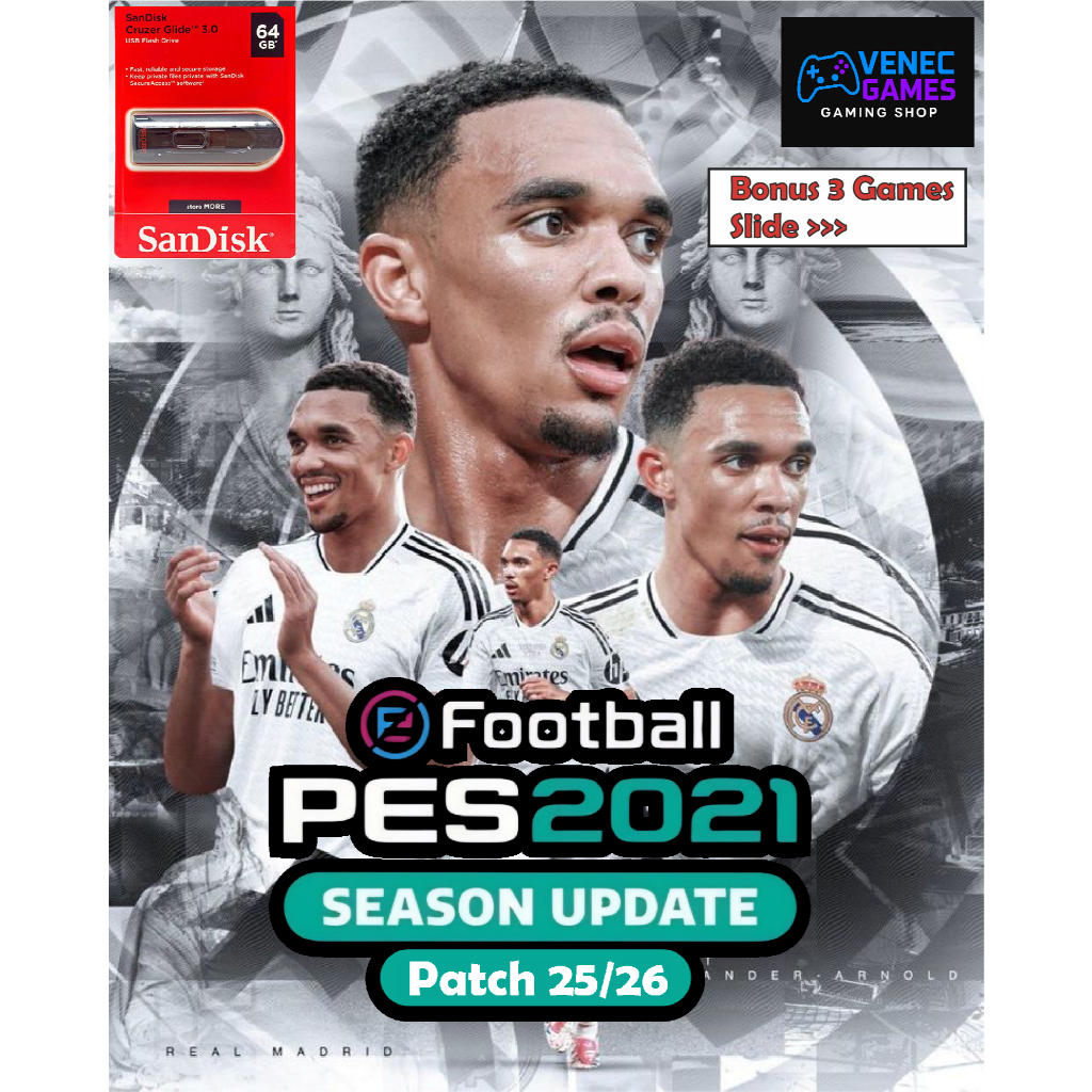 Flashdisk PES 2021 Update Season Patch 2026 Terbaru Game PC - Game Laptop