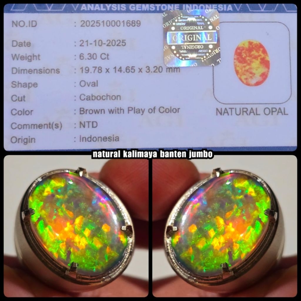 original batu kalimaya banten super kelas kontes bos