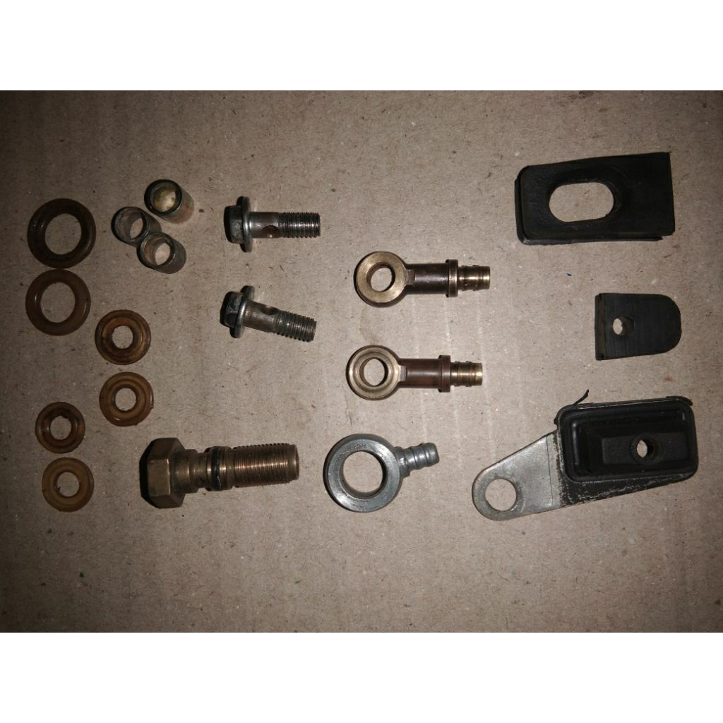 1set repair kit selang oli samping suzuki a100 nepel oli samping+karet