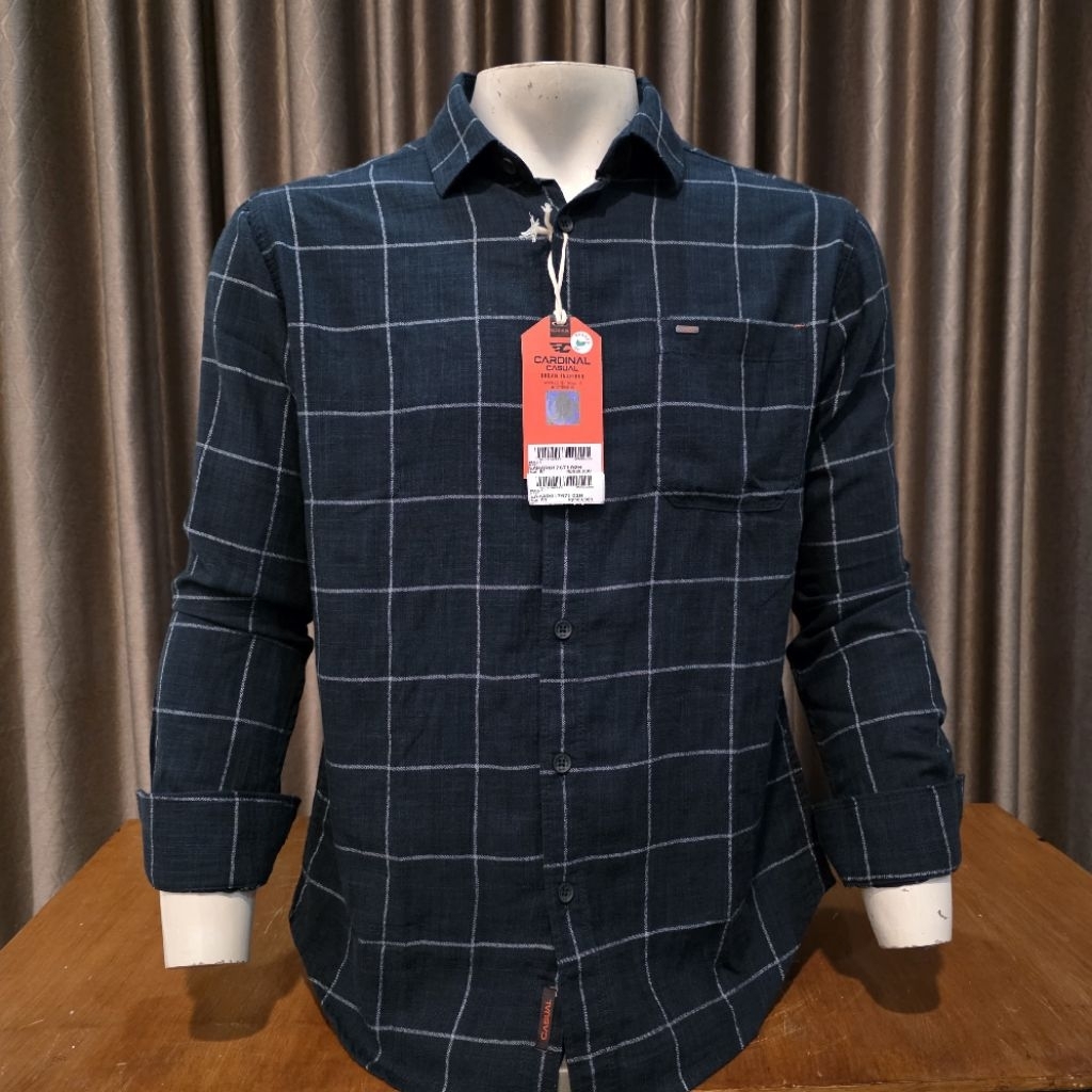 kemeja cardinal casual lengan panjang