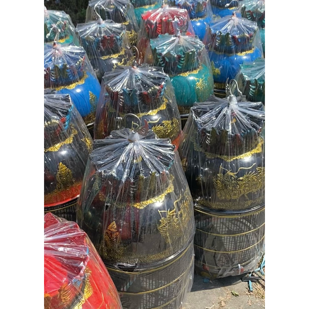 Kandang Burung Kutut motif KERETA Mewah