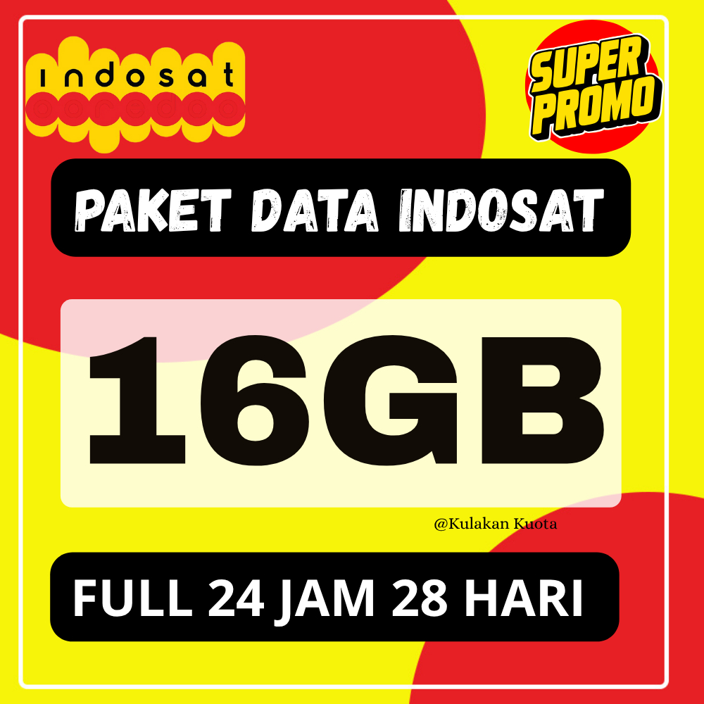 PROMO Kuota Indosat 28 Hari bukan 30 hari 24 Jam | Isi Ulang IM3 2GB 3GB 4GB 5GB 7GB sampai 16GB Ter