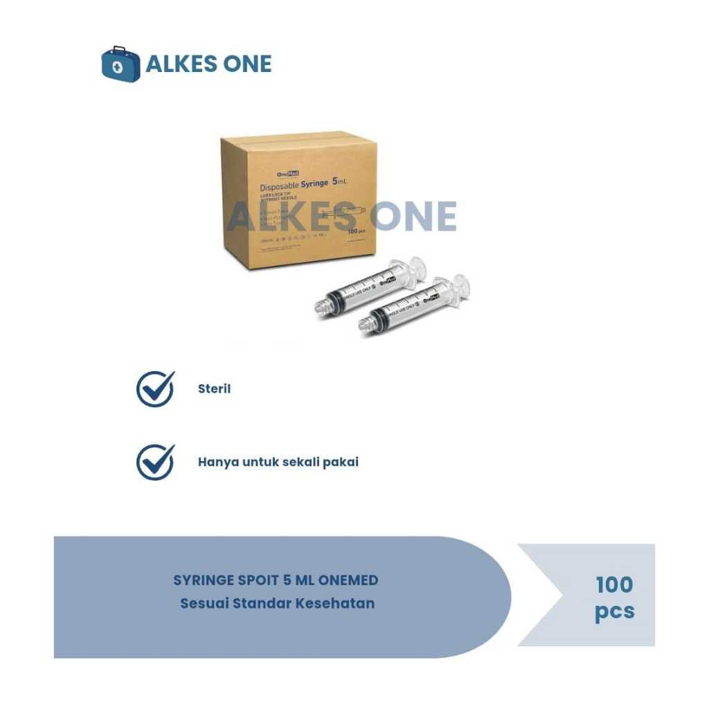 Syringe Spuit Spoit 5 ML Onemed Per Box