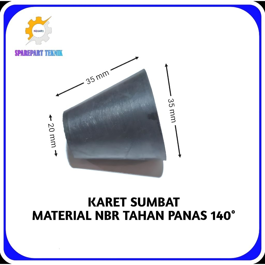 Karet Sumbat 20×35 Karet Sumbat NBR Karet Penyumbat Lubang Botol