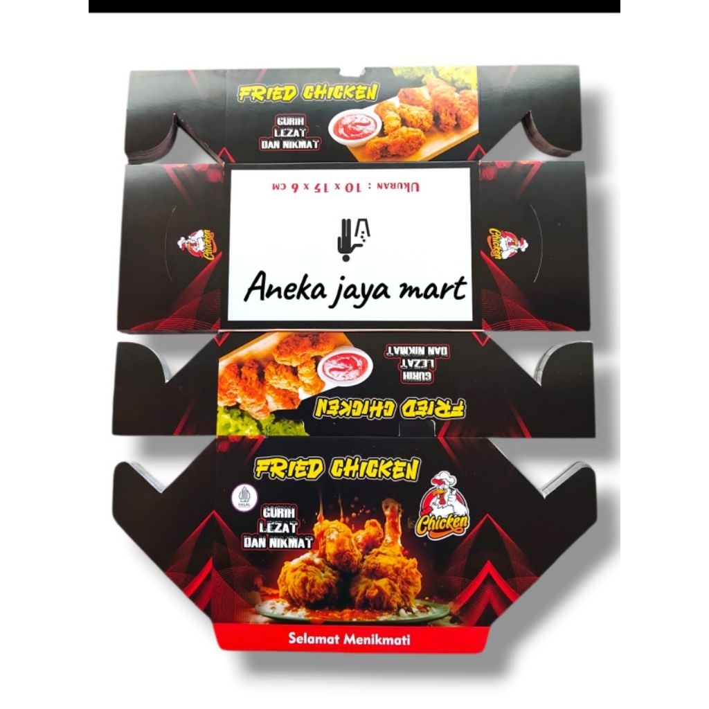 KEMASAN FRIED CHICKEN 100LEMBAR / DUS CHICKEN / BOX AYAM KFC / WADAH AYAM GORENG