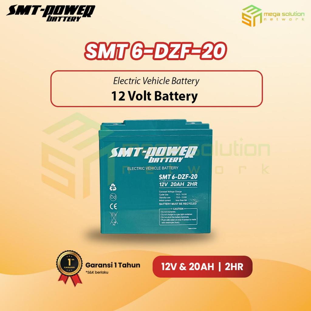 BATTERY SEPEDA LISTRIK SMT POWER 12V 20AH-DZF20 2HR AKI SELIS INDOBIKE