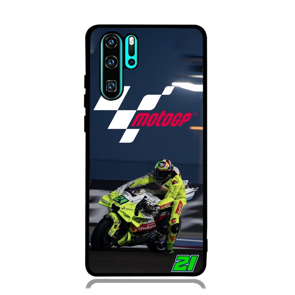 Case Phone Huawei P70 P60 P50 P40 P30 P20 PRO TPU Rubber Custom Softcase Franco Morbidelli VR46 Raci