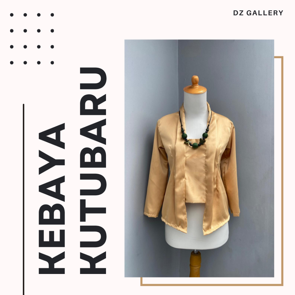 Baju Kebaya Kutubaru Anak Sd SMP Seragam Kartinian Wisuda Kutu Baru Modern Kekinian Satin Polos