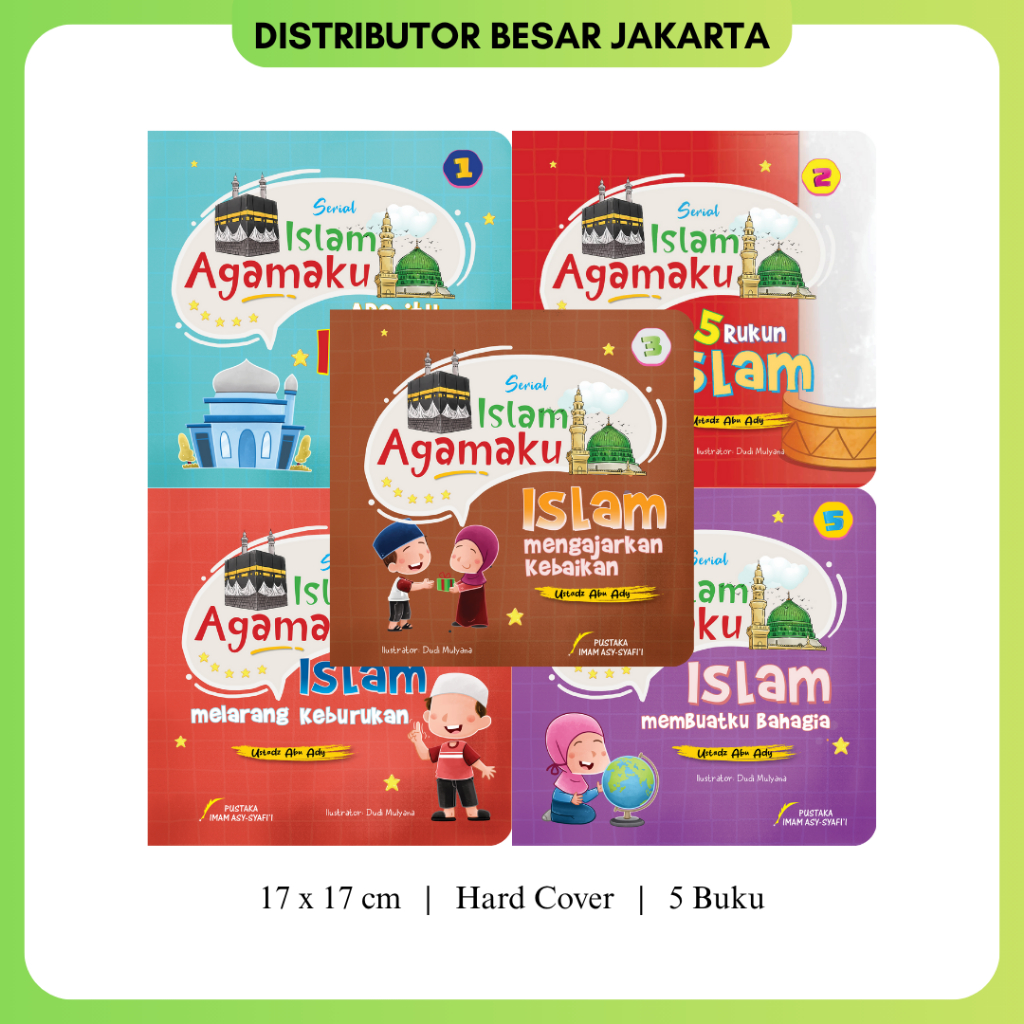 Buku Anak Serial Islam Agamaku 5 Buku 1 Set Pustaka Imam Syafii