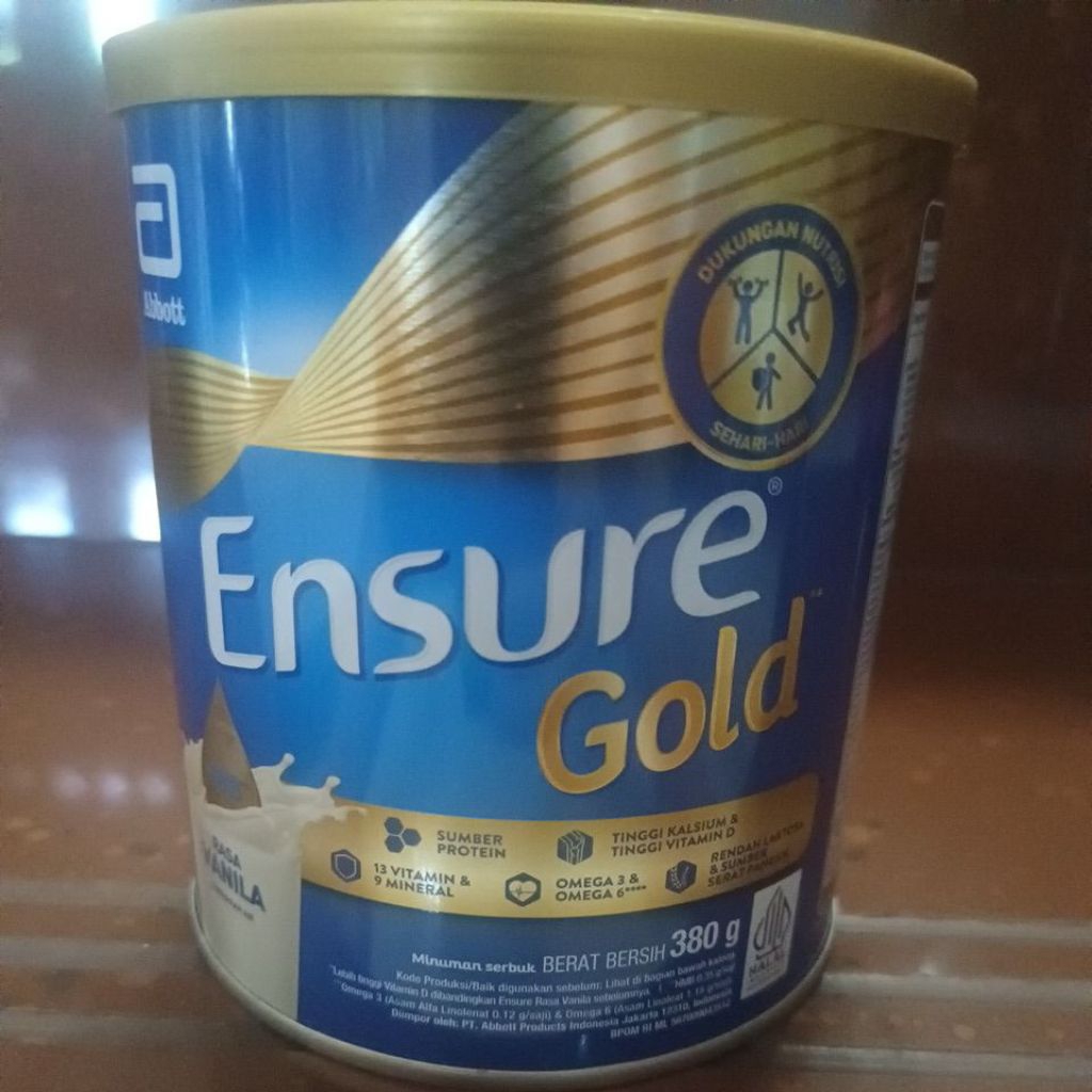KALENG BEKAS SUSU ENSURE GOLD 380g VANILA