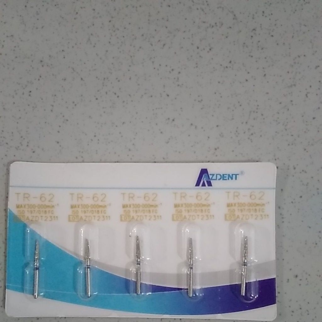 Azdent Dental Diamond Bur / Bur Highspeed per biji didalam [SATUAN / ECERAN] Model TR