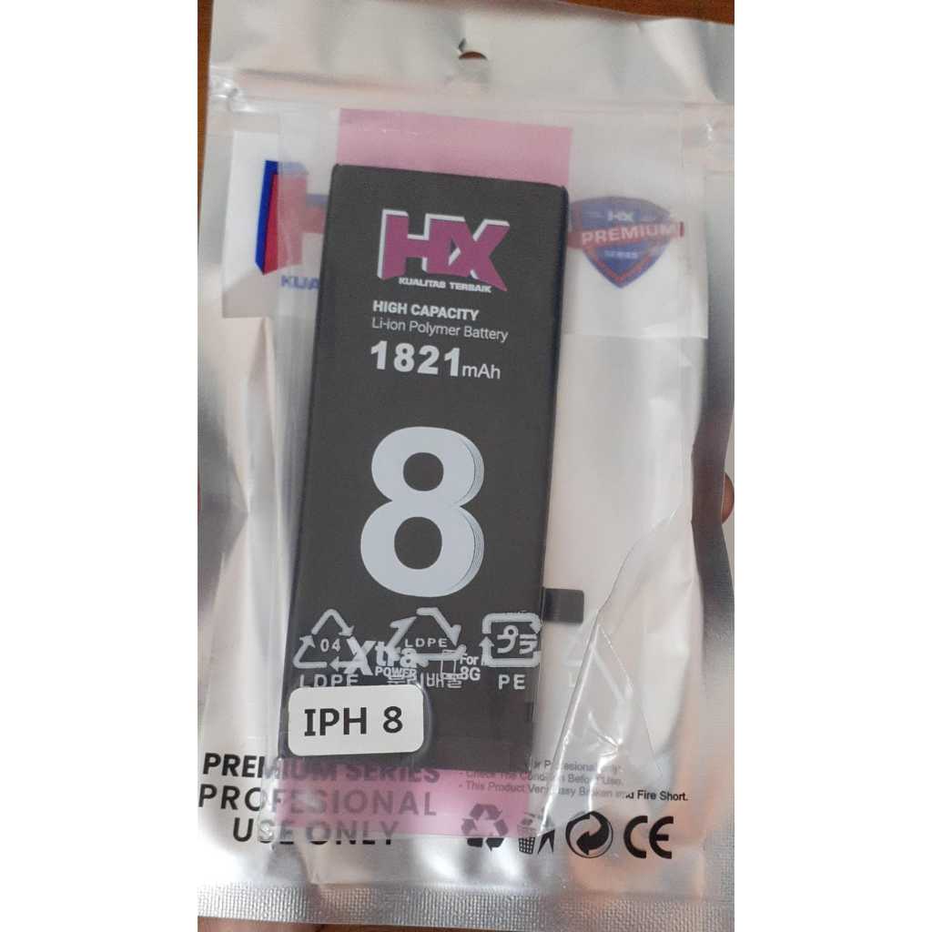 BATERAI IPHONE 8 IPHONE 8G BATRE HP BATTERY HANDPHONE MERK LIFE FUTURE HX OG SUPER DOUBLE POWER BIAS