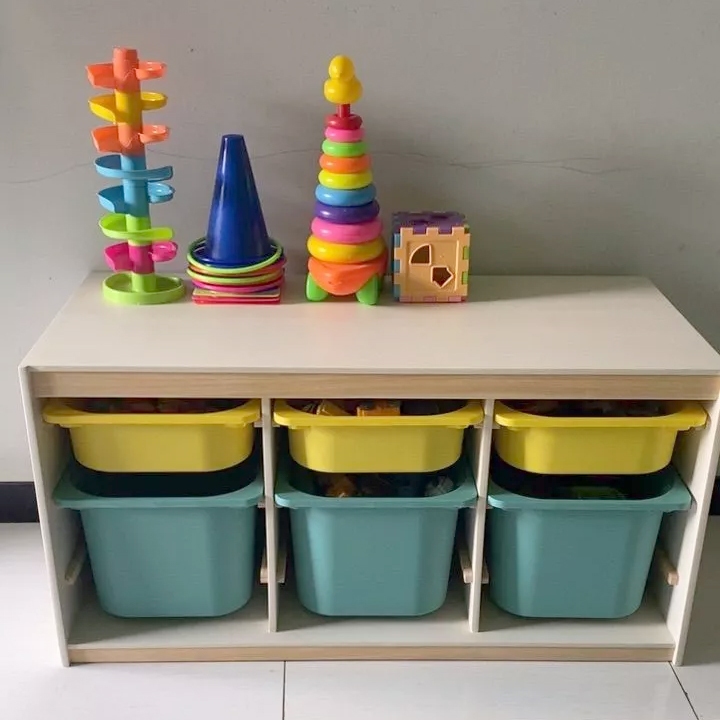 Sikayu - Rak Mainan Anak Minimalis / Rak Buku Minimalis Trofast Mainan Anak /Rak Serbaguna/Rak Trofa