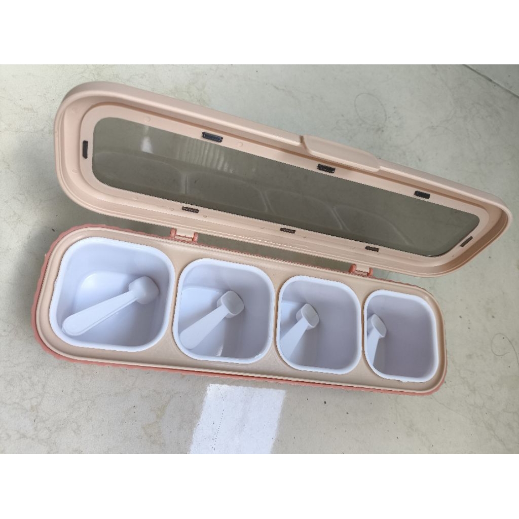 rak kotak tempat wadah bumbu dapur seasoning box