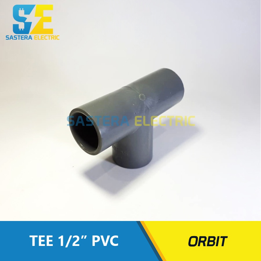Tee 1/2" inch PVC Orbit / Tee Pipa 1/2" inch / T 1/2" / Tee 0,5" PVC / Tee Pralon 1/2" / Tee PVC 1/2