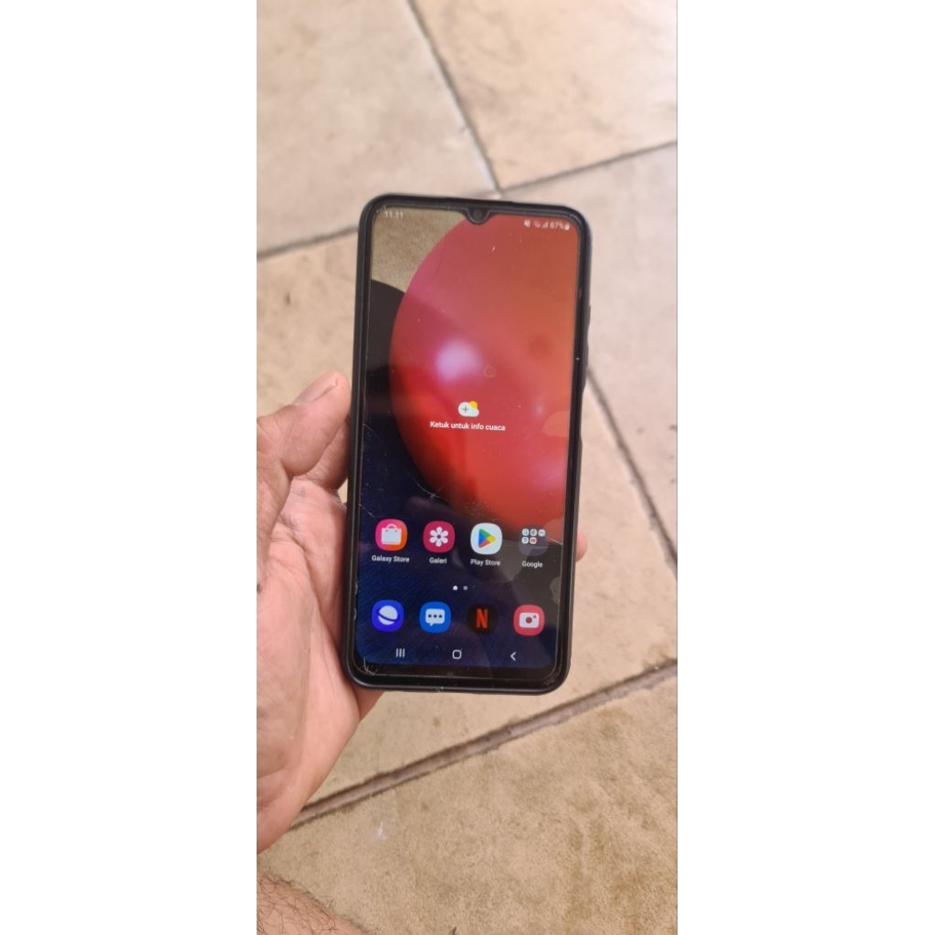 Samsung A02S ram 4/64 fullset lengkap