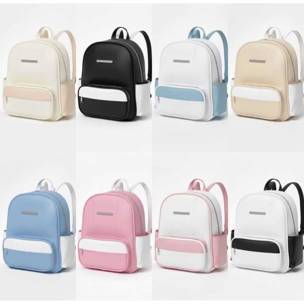 Tas Alisha Korean Style - Tas Ransel Wanita - Tas Gandong Mini - Tas Sekolah Wanita