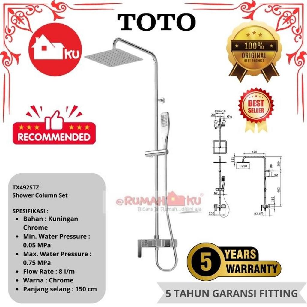 TOTO TX492STZ "TOJA" SHOWER COLUMN SET