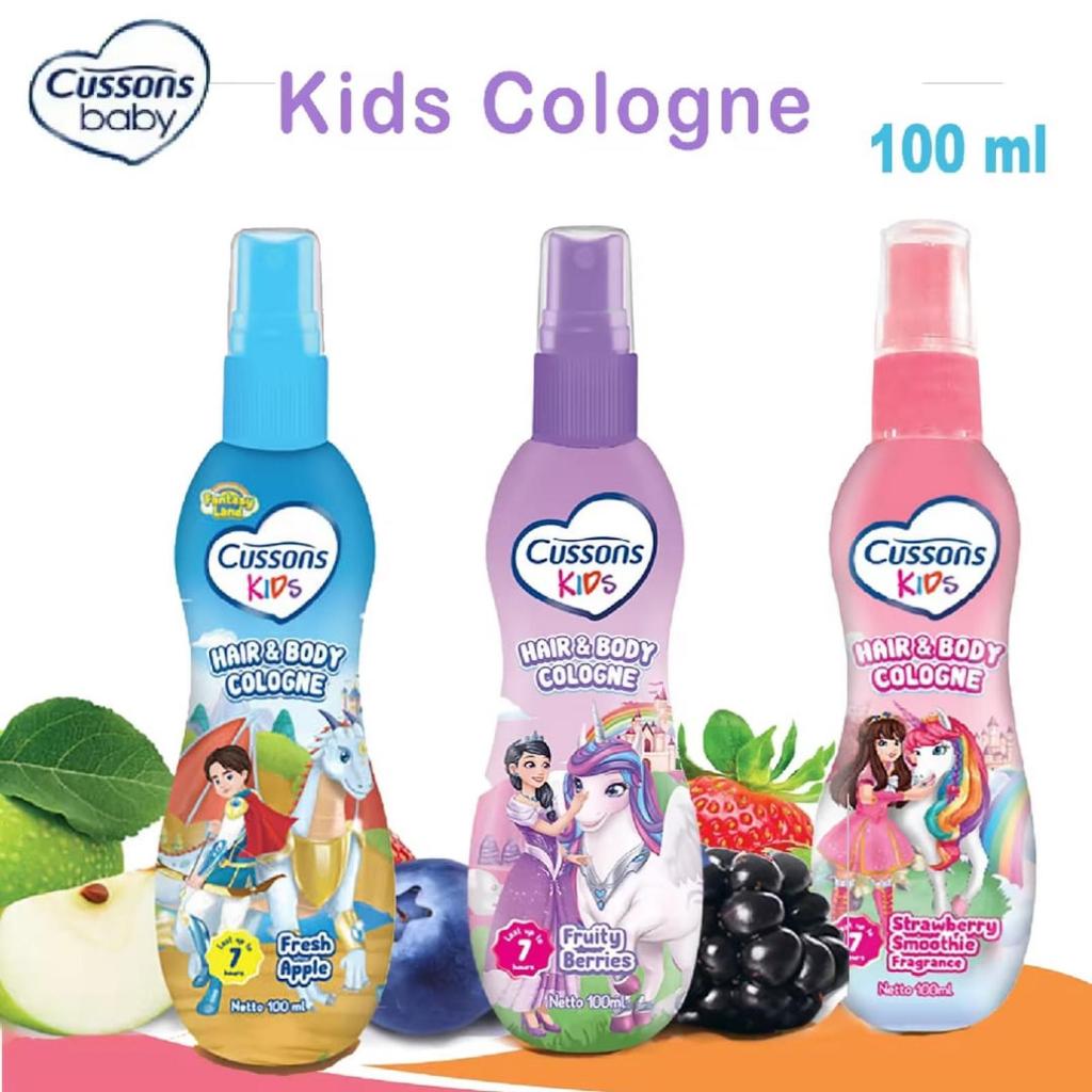Cussons Kids Hair&Body Cologne 100ml Parfum Anak|| Baby Diaper Rash Cream Protect Care 50 gr