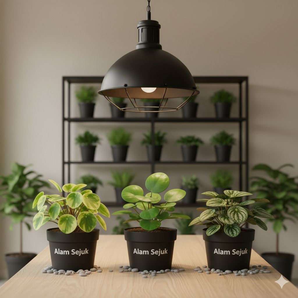 paket murah 3 tanaman peperomia tanaman watermelon tanaman jade plant varigata tanaman templan hijau