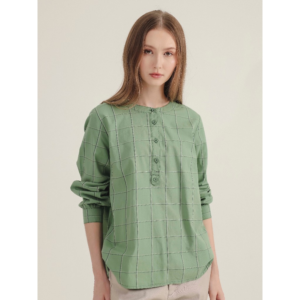 EXPAND Monza Blouse |Kemeja Wanita - Atasan Lengan Panjang