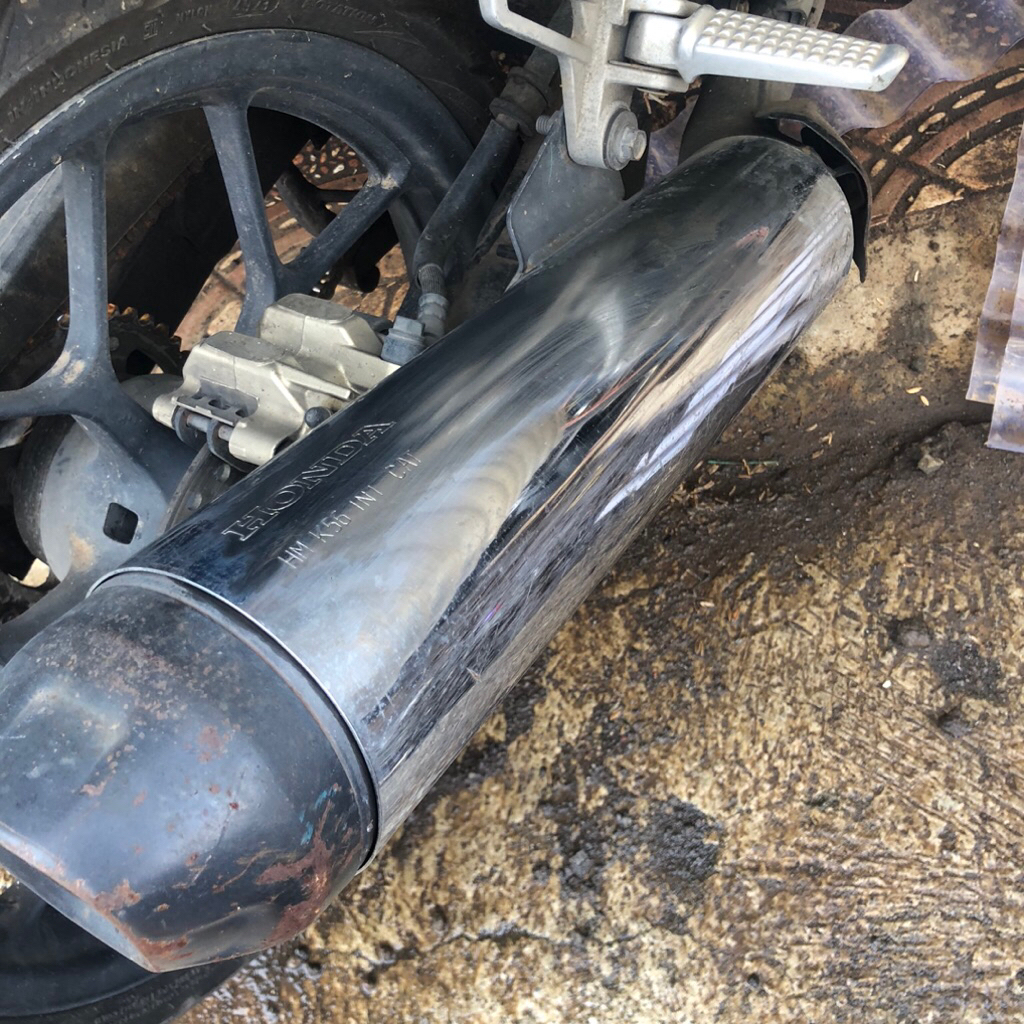 knalpot honda sonic 150r  k56 original second