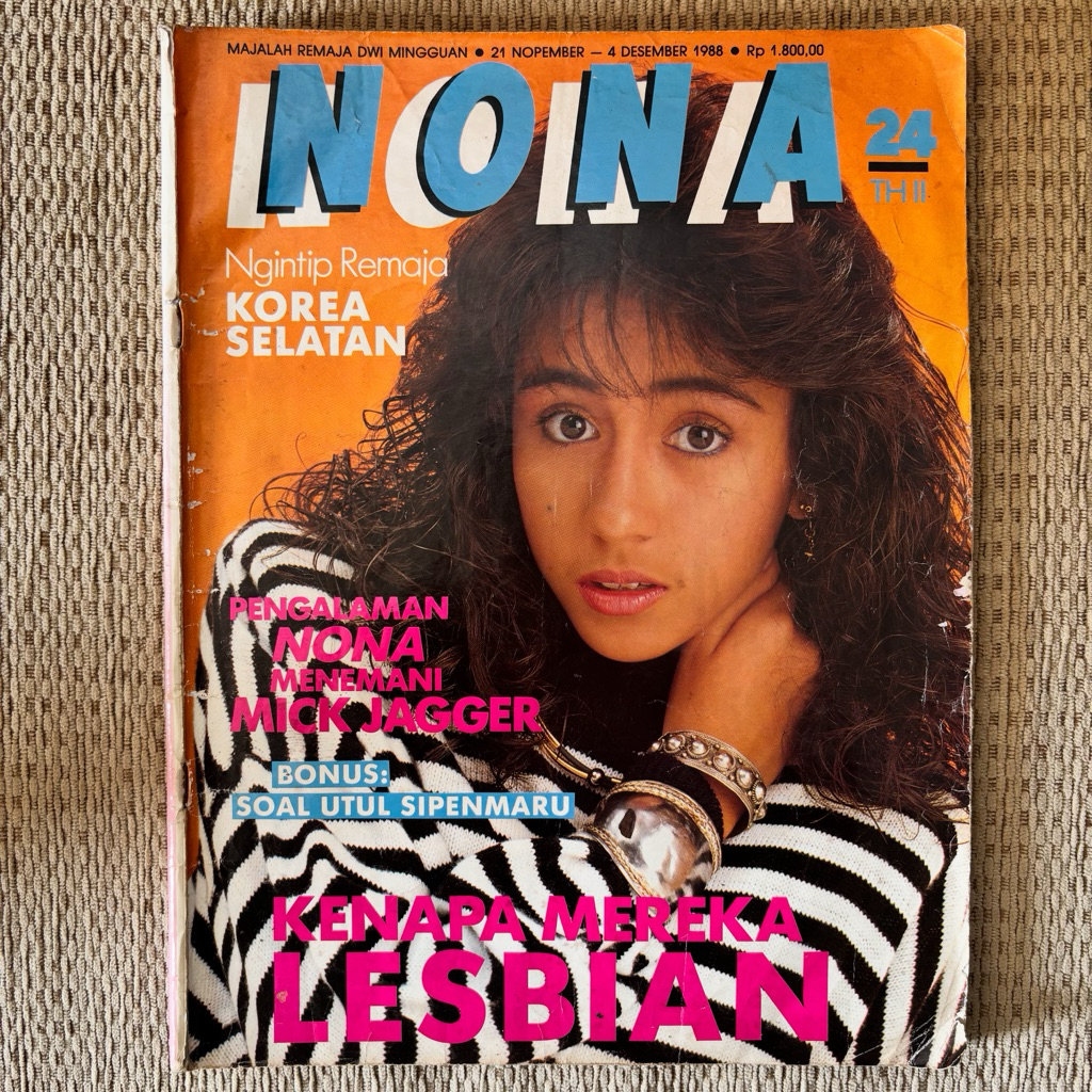 Majalah Nona tahun 1988 - Denisa Suwandhi